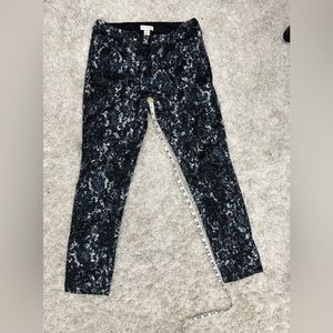 Cache Blue with white lace and liner  100% polyester black 100% polyester